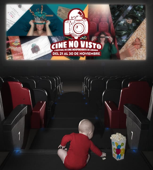 Official poster for the 10th Cine No Visto Independent Film Festival in Linares, 21–30 November 2025